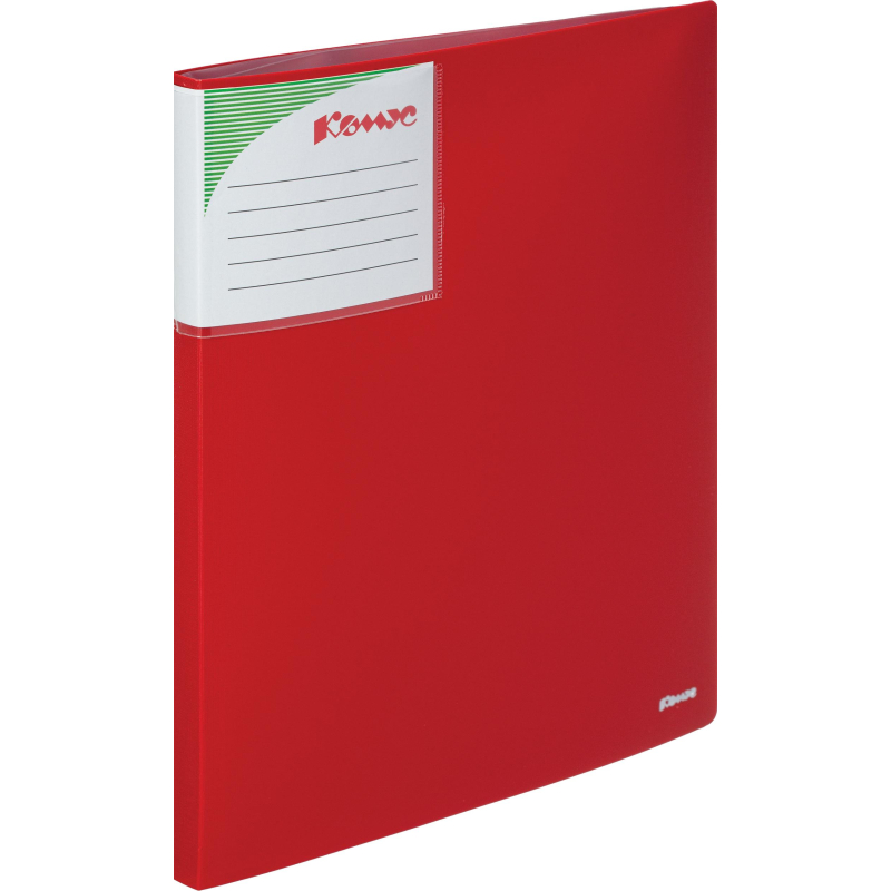 Папка 20 вклад Комус Шелк красная, 328008