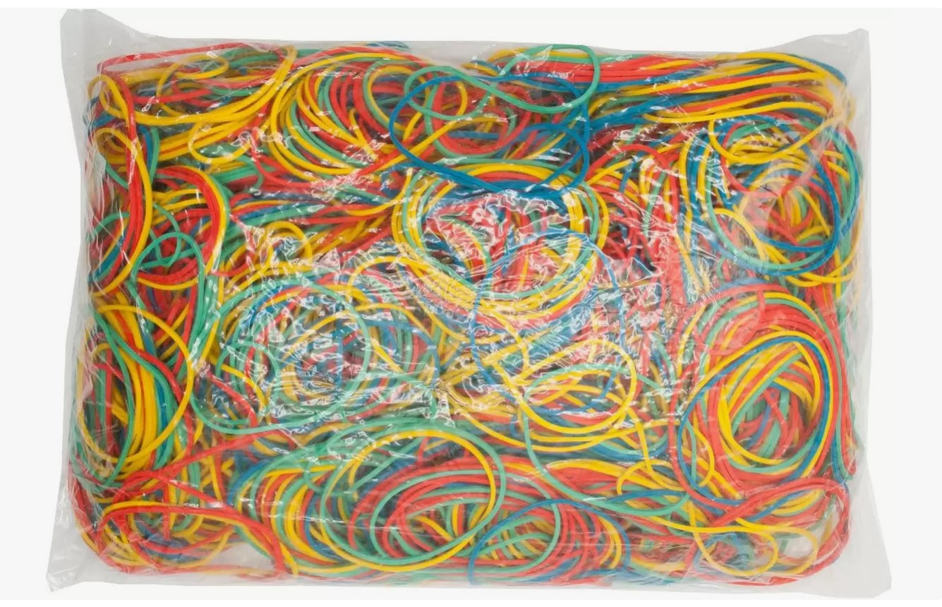Резинки для денег (банковские), 60мм, ассорти, 1000гр, 430079 Резинки для денег (банковские), 60мм, ассорти, 1000гр, 430079