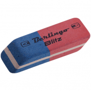 Ластик Berlingo "Blitz", скошенный, комбинированный, каучук, 42*14*8мм, BLc_00016, 1/80, 220795