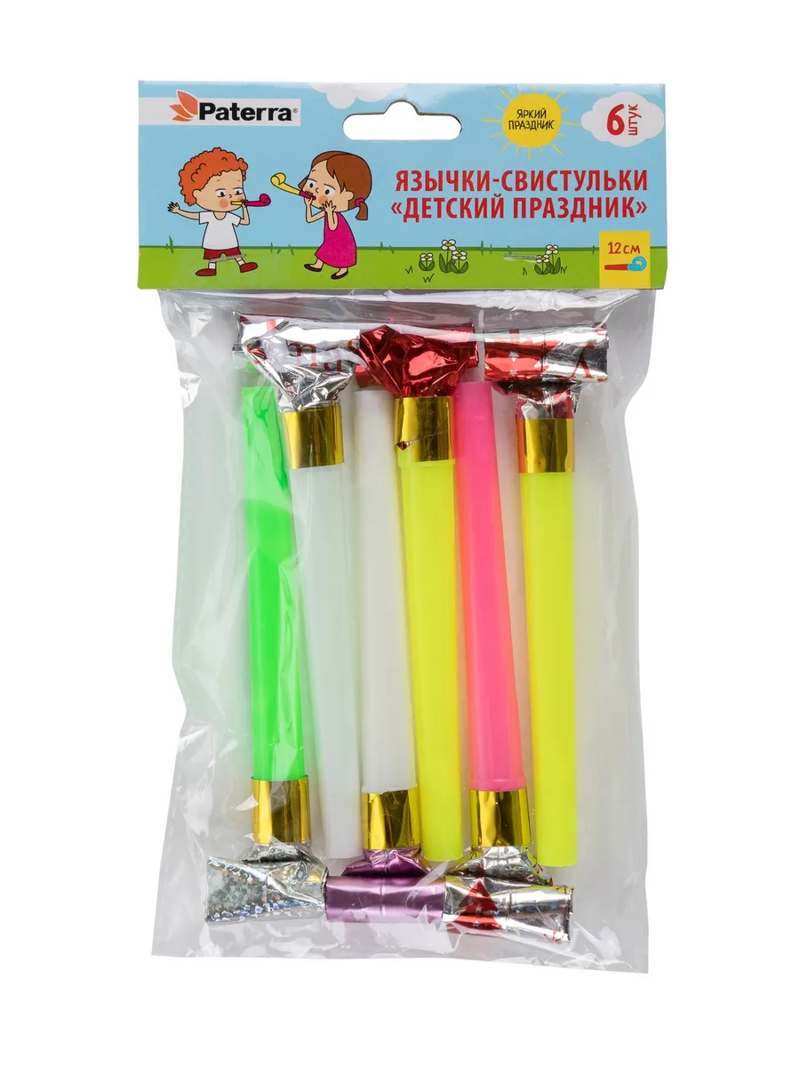 Язычки-свистульки Paterra Детский праздник ,1/6 (50), 396205