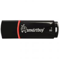Память 8GB Smart Buy "Crown", USB 2.0 Flash Drive, черный, 227878