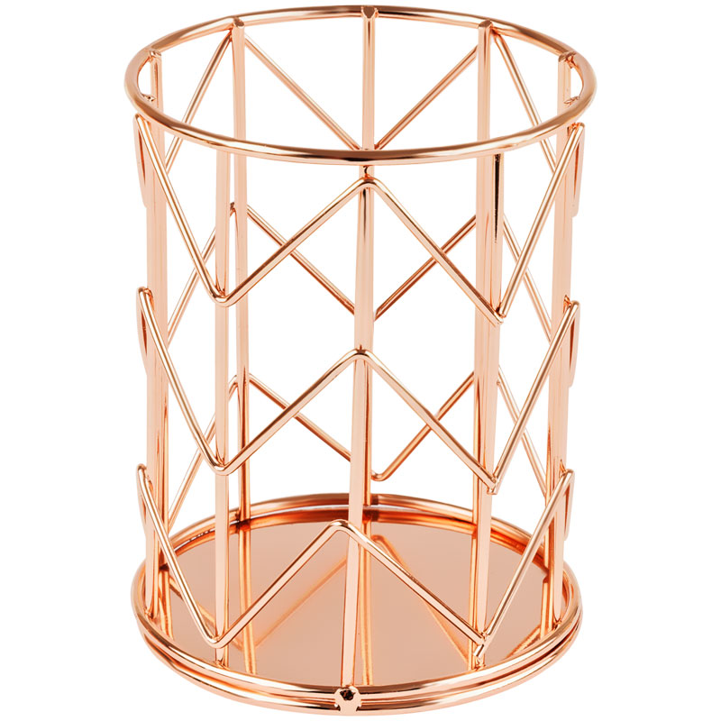 Подставка-стакан Meshu " Rose Gold", металлическая, круглая, 321486