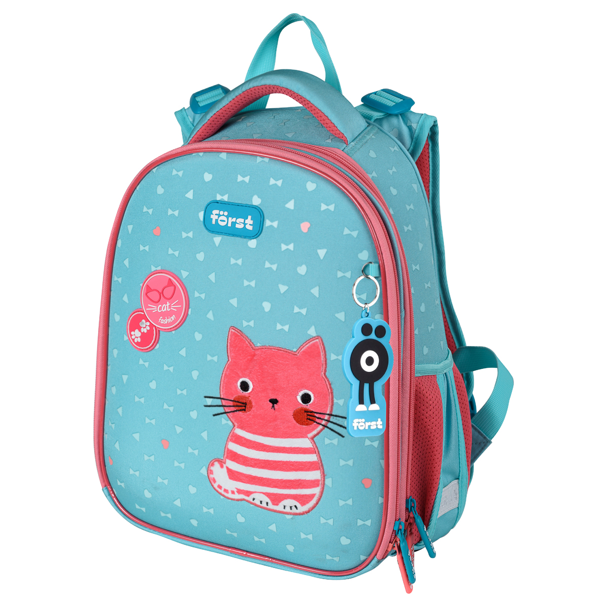 Ранец Forst F-Top "Orange cat" 36*28*15см, 2 отделения, 2 кармана, анатомическая спинка, 349552