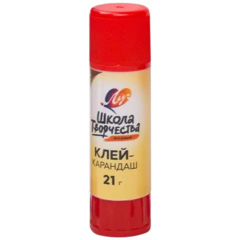 Клей-карандаш 21гр Луч "Школа творчества", PVP-основа, 1/24, 6988526