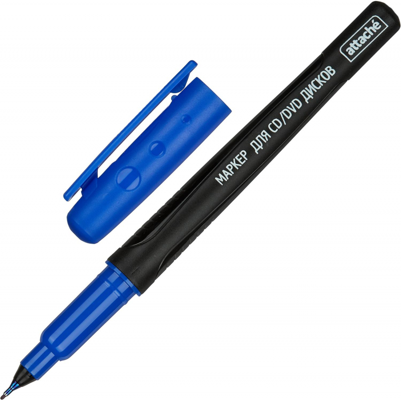 Маркер для CD ATTACHE синий, 0,5мм, 1044733