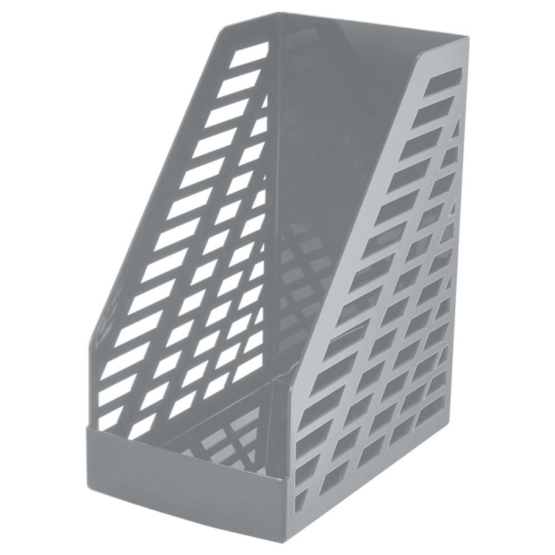 Лоток д/бумаг вертикальный СТАММ "XXL", ширина 160мм, полипропилен, серый, 1603691