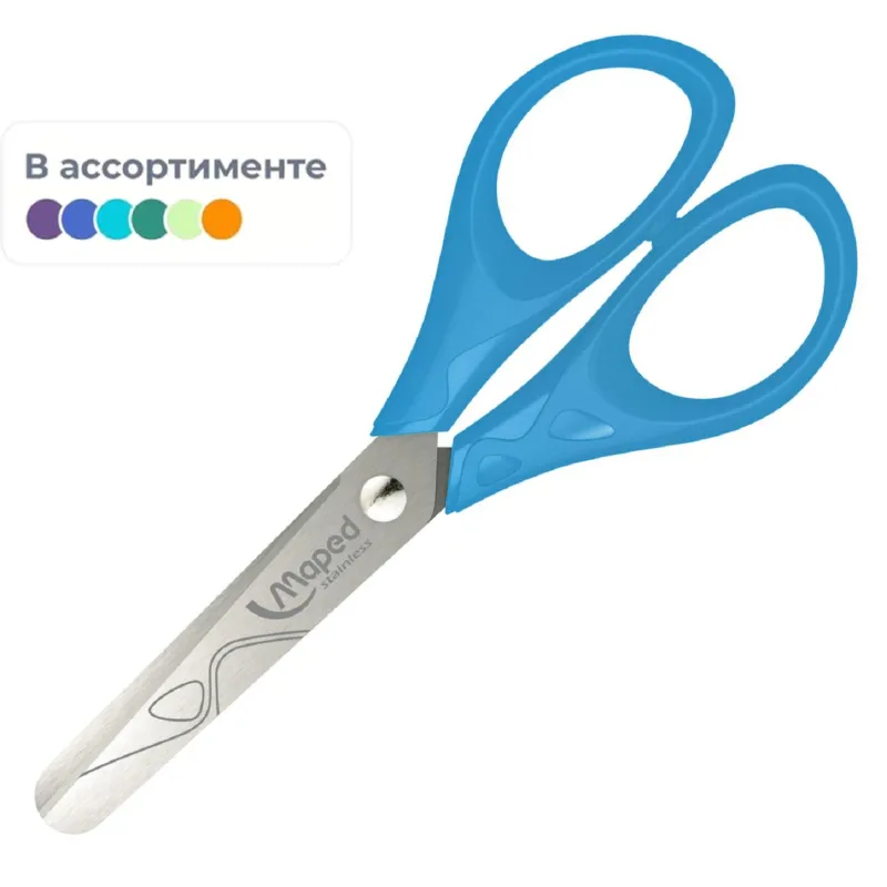 Ножницы 13см Maped Essentials Pulse, ассорти, 872288 Ножницы 13см Maped Essentials Pulse, ассорти, 872288