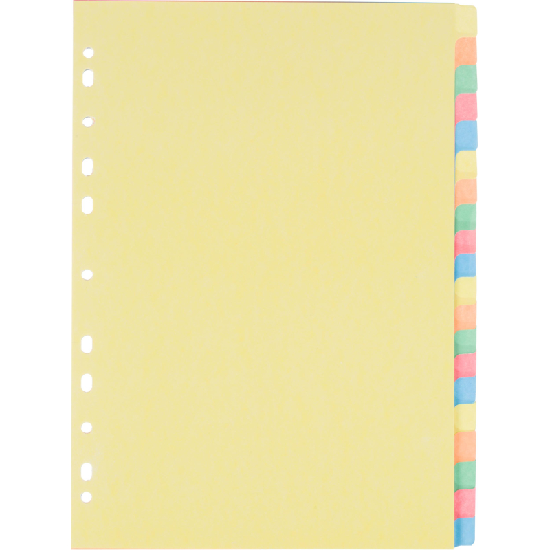 Разделитель листов Attache А4 1-20, цветные картон, 327175 