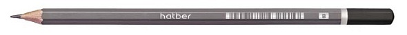 Карандаш ч/г Hatber "Perfect" В, шестигранный, BL_074187, 3155792