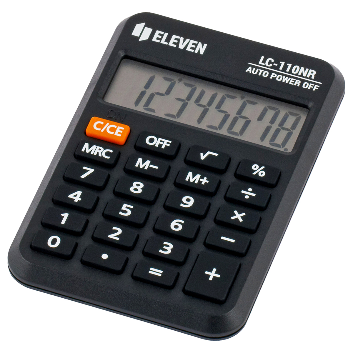 Калькулятор карманный Eleven LC-110NR-PK, 8 разряд.,питание от батарейки, 58*88*11мм, черный, 339226