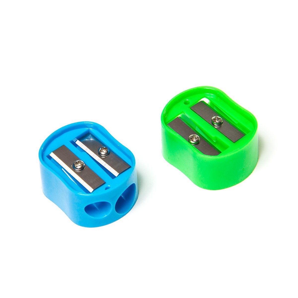 Точилка пластик Alingar, 2 отверстия, ассорти, AL4546, 44797