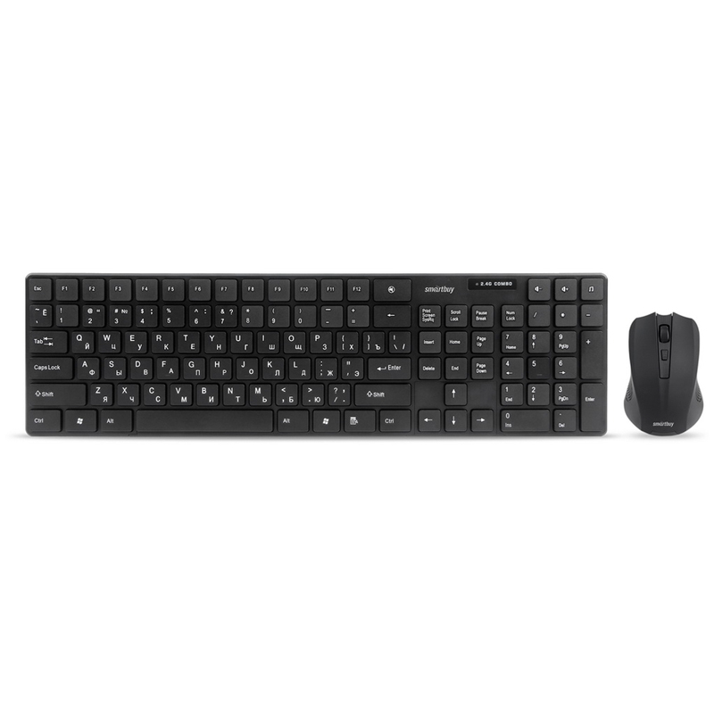Клавиатура + мышь комплект беспроводной Smartbuy ONE USB черный 229352AG, 321297