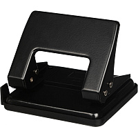 Дырокол Attache Economy до 20 листов, с линейкой,цвет черный, 882853