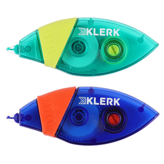 Корректирующая лента 5мм*8м KLERK, блистер, ассорти, европодвес, 232194