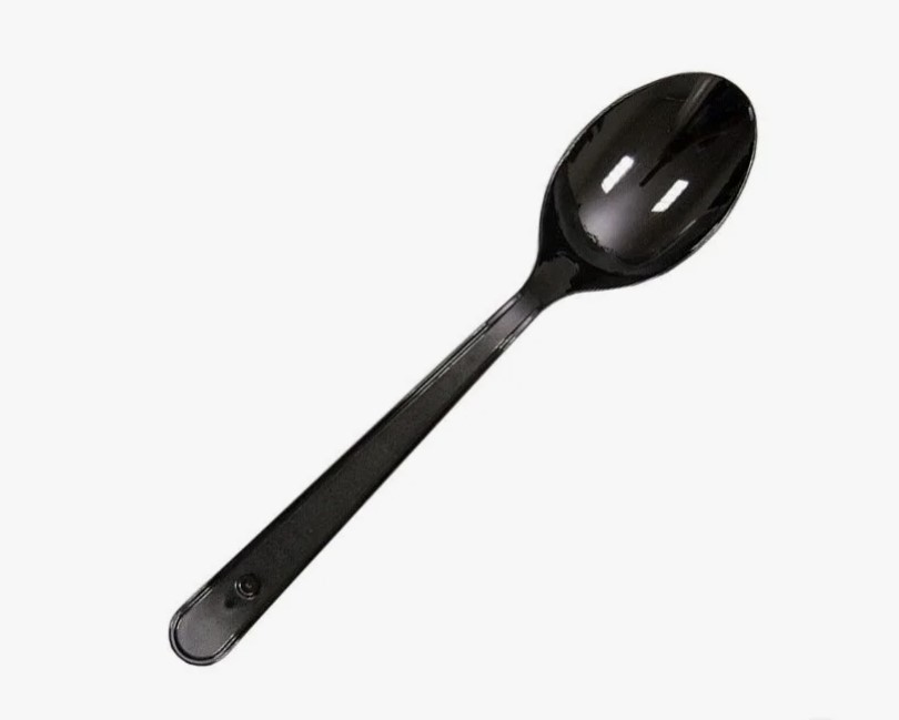 Ложка одноразовая столовая Черная "Премиум" 1/100, 397190