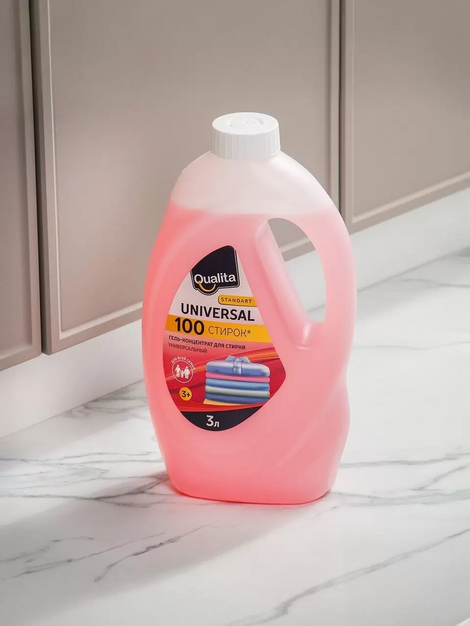 СМС Qualita 3л гель Standart универсал, 15112