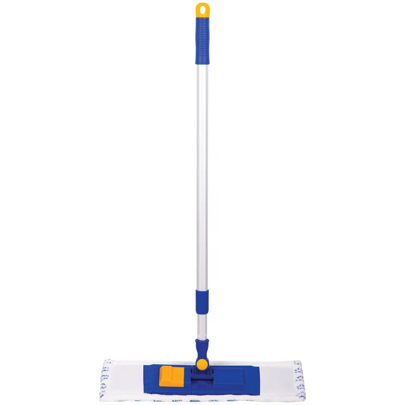 Швабра OfficeClean Professional рамка 40см телеск ручка 120см насадка МОП микрофибра(карманы) 303073