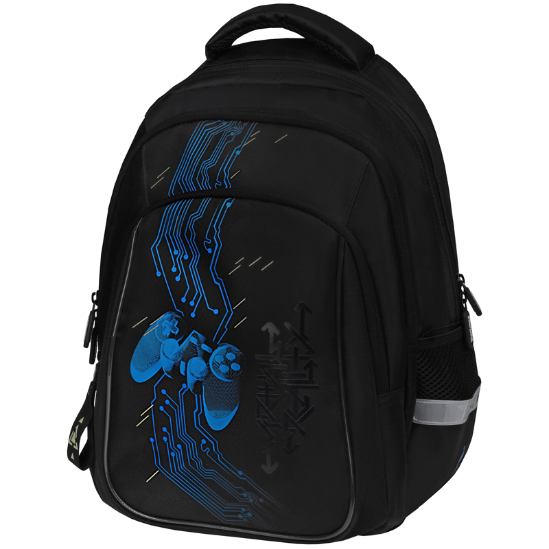 Рюкзак Berlingo Comfort "Virtual" 38*27*18см, 3 отдел, 3 кармана, эргоном спинка, 336358