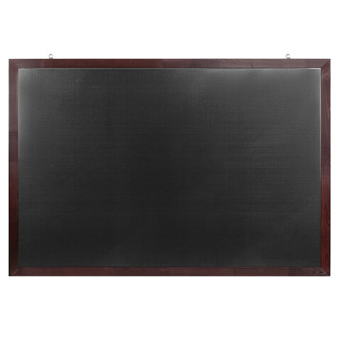 Доска магнитно-меловая 100*150см Brauberg черная, деревянная, рамка, 236895
