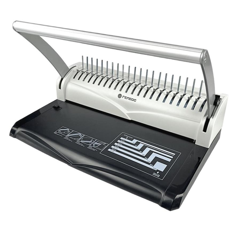 Брошюровщик Гелеос БП-13 пластиковая пружина, перфорация 13л., переплет 500л., 277024