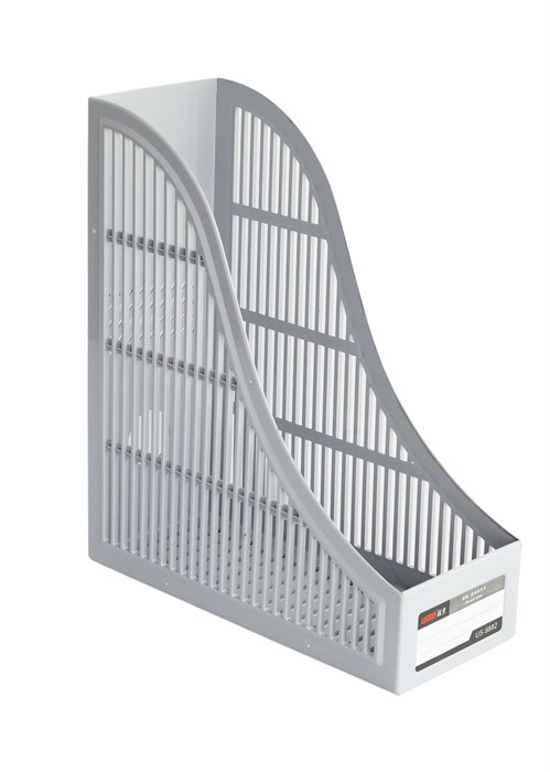 Лоток д/бумаг вертикальный КОНСУЛ 110*252*290мм, серый, сетчатый, 0191