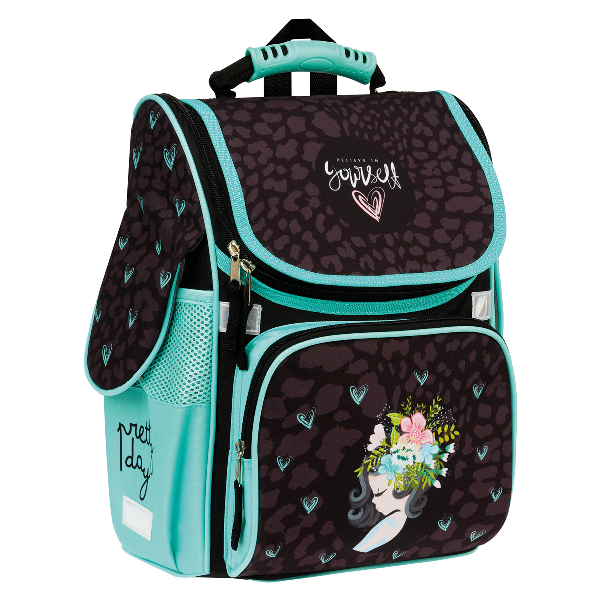 Ранец ArtSpace Junior "Delicate" 37*28*21см, 1 отделение, 3 кармана, анатом спинка, пенал, 347927 Ранец ArtSpace Junior "Delicate" 37*28*21см, 1 отделение, 3 кармана, анатом спинка, пенал, 347927