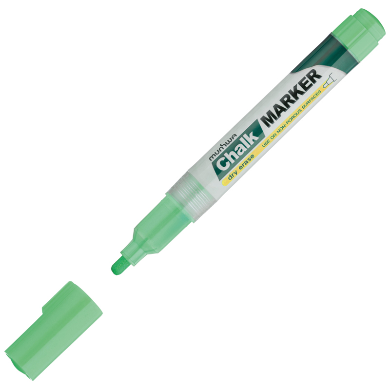 Маркер меловой MunHwa "Chalk Marker" зеленый, 3мм, спиртовая основа, CM-04, 1/288, 227222