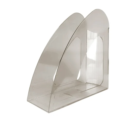 Лоток д/бумаг вертикальный Hatber 90мм, дымчатый, 086167