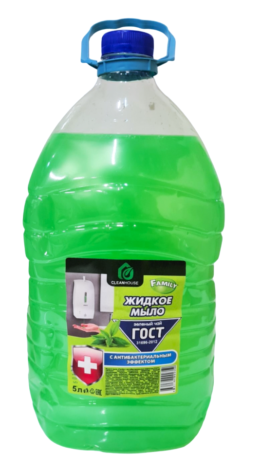 Средство для мытья посуды Family "Зеленый чай", 5л, ПЭТ, 395256