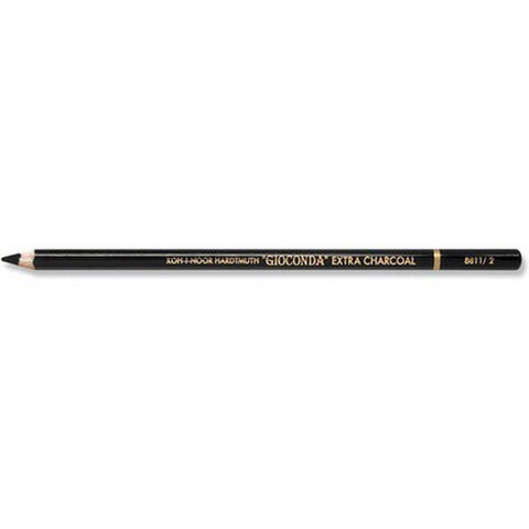 Карандаш угольный KOH-I-NOOR, 1 шт., Gioconda EXTRA, черный, B, 8811002003KS