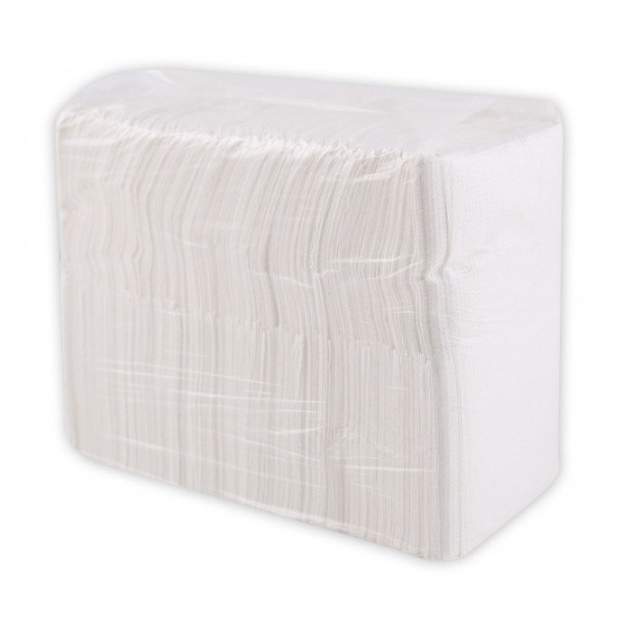 Салфетки бум 20*24см 1-сл 400л белые, 1/9, 397368