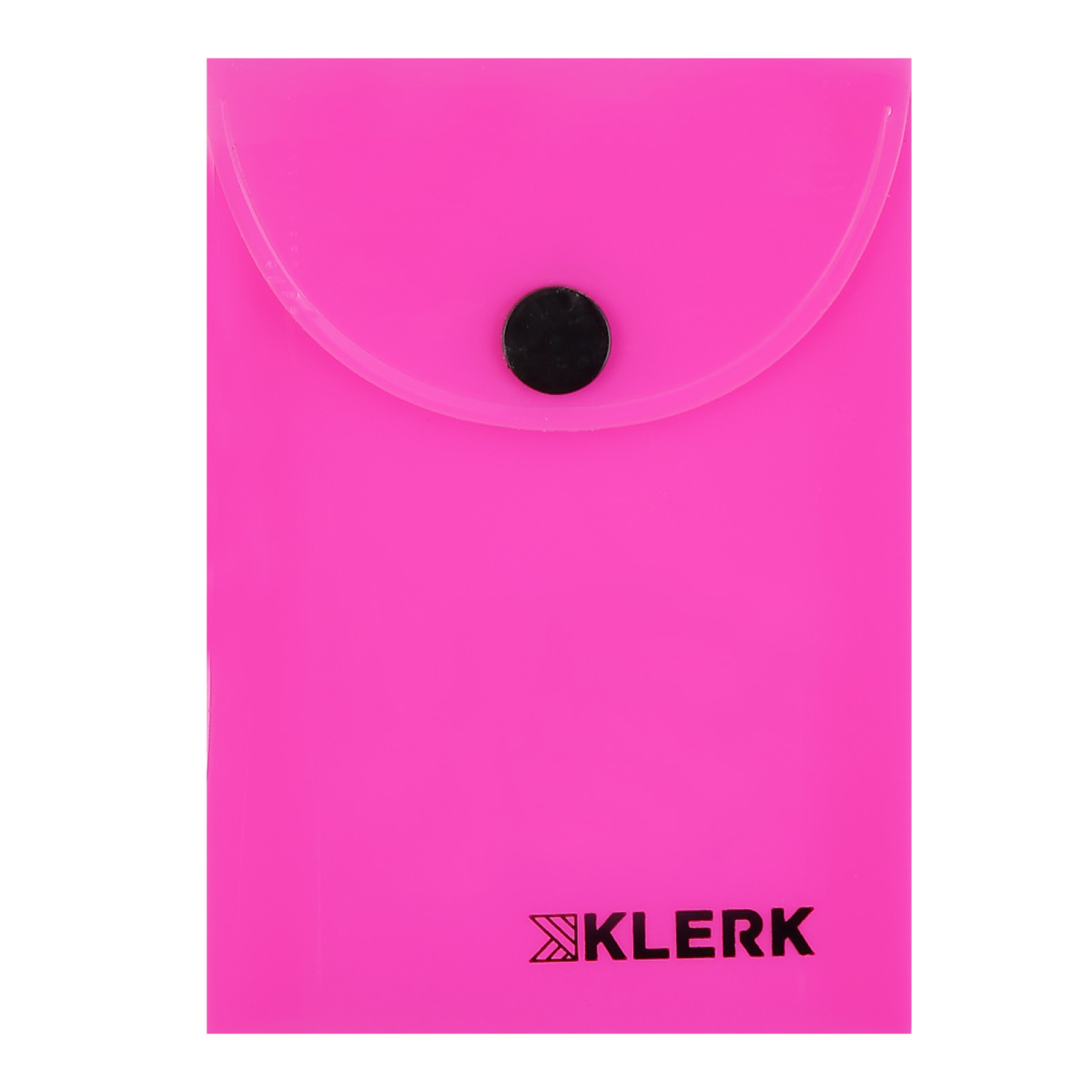 Папка-конверт на кнопке А7 KLERK Neon, непрозрачная розовая 180мкм, 241322