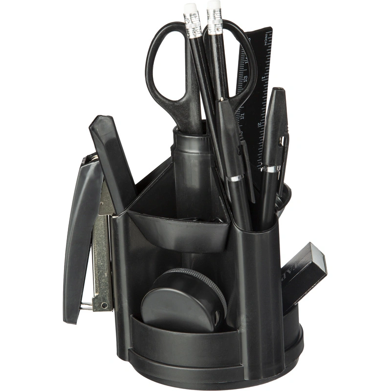 Подставка-органайзер (КАНЦ. НАБОР) ATTACHE Economy 14 пред. вращающ черный, 166747