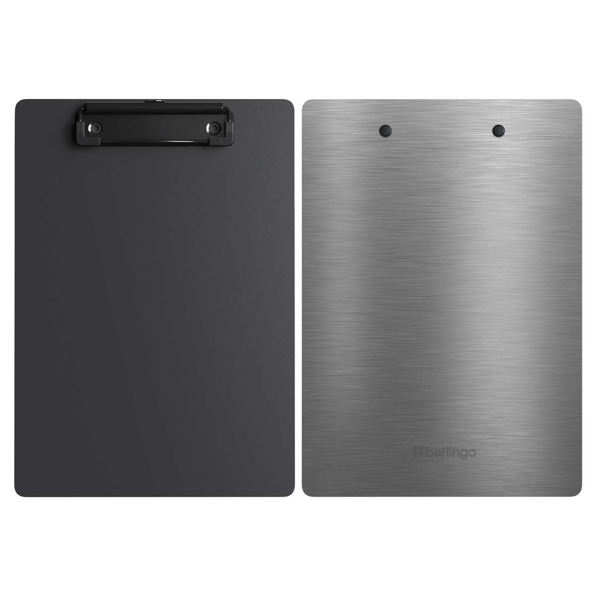 Планшет-доска А5+ Berlingo "Steel&Style" пластик серебристый металлик с зажимом 2500мкм, 311430