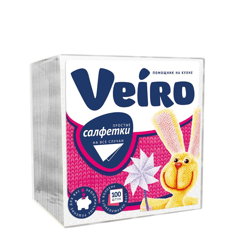 Салфетки бум 33*33см 3-сл 20л Veiro рисунок ассорти, 182164