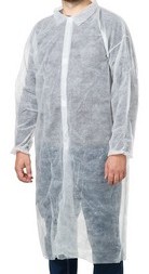Халат одноразовый медицинский, ХXL, белый, 1/5, 395059