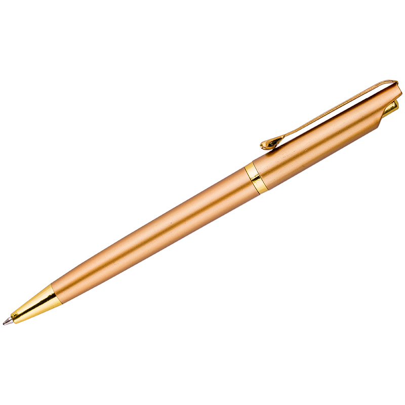 Ручка шариковая автомат OfficeSpace "Gold" 0,7мм синяя,  BPR_1861, 1/50, 197492