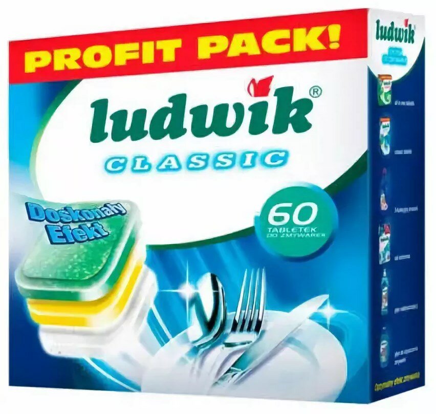 Таблетки для ПММ Людвик Classic 60шт (1,08кг), 396876