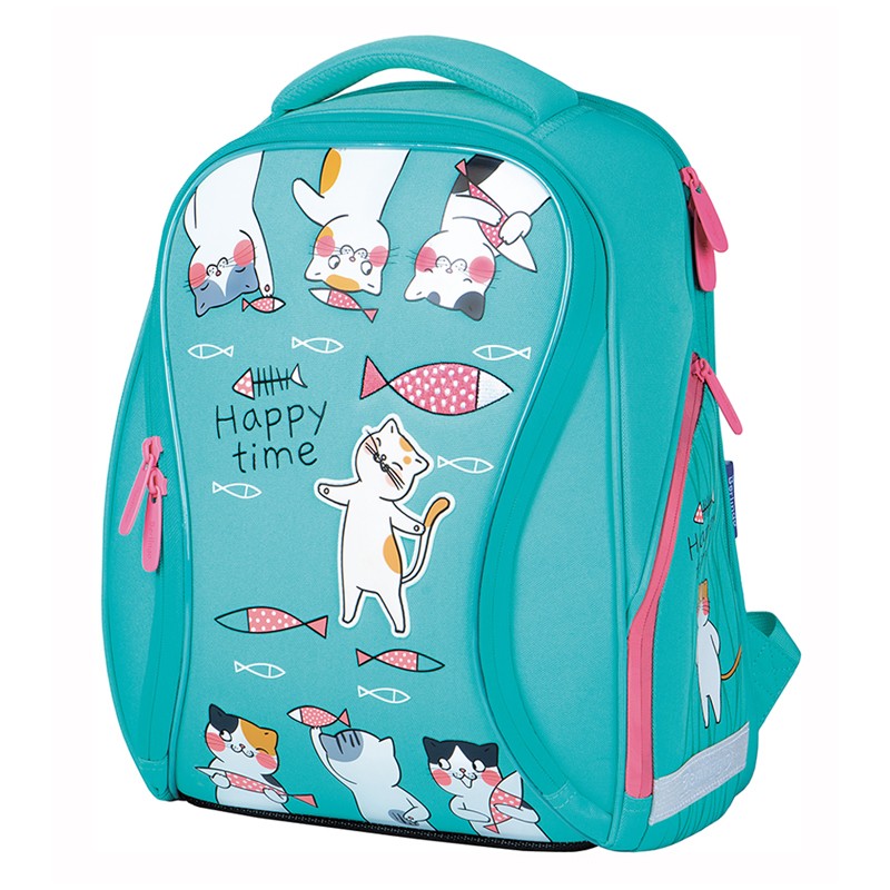 Ранец Berlingo Nova "Cats time" 37*28*18см, 2 отделения, 2 кармана, анатомическая спинка, 297543