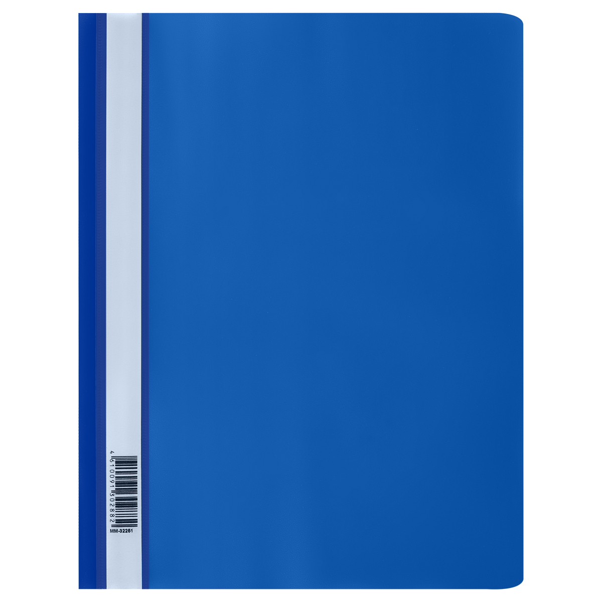 Папка-скоросшиватель пластик А4 OfficeSpace 160мкм синяя с прозр. верхом, 1/10, 343188