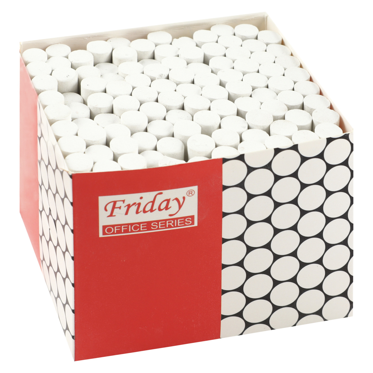 Мел белый КОКОС FRIDAY набор 100шт круглый, d-10 мм, 1/60, 170396