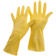 Перчатки резиновые "OfficeClean Универсальные" р-р "L" желтые, ХОЗ  1/240, 248566