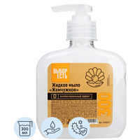 Мыло жидкое Выбор Есть Жемчужное 300л, антибактериальное дозатор, 1850037