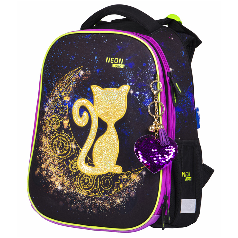 Ранец Berlingo Expert "Cat on the moon" 37*28*16см, 2 отделения, 2 кармана, анатом спинка, 297514