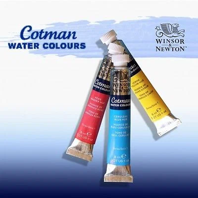 Акварель художественная Winsor Newton "Cotman" 8мл, туба, насыщенно-красный кадмий, 316428