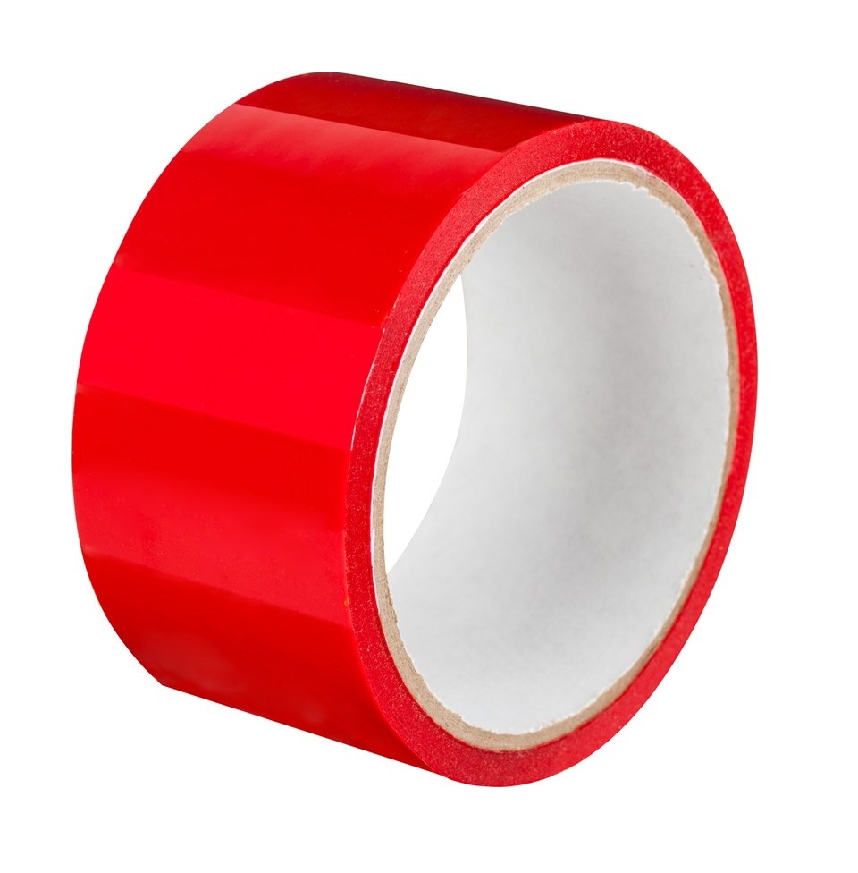 Клейкая лента 48мм*24м красная Alingar упаковочная, непрозрачная, 1/6/72, AL9886, 92773