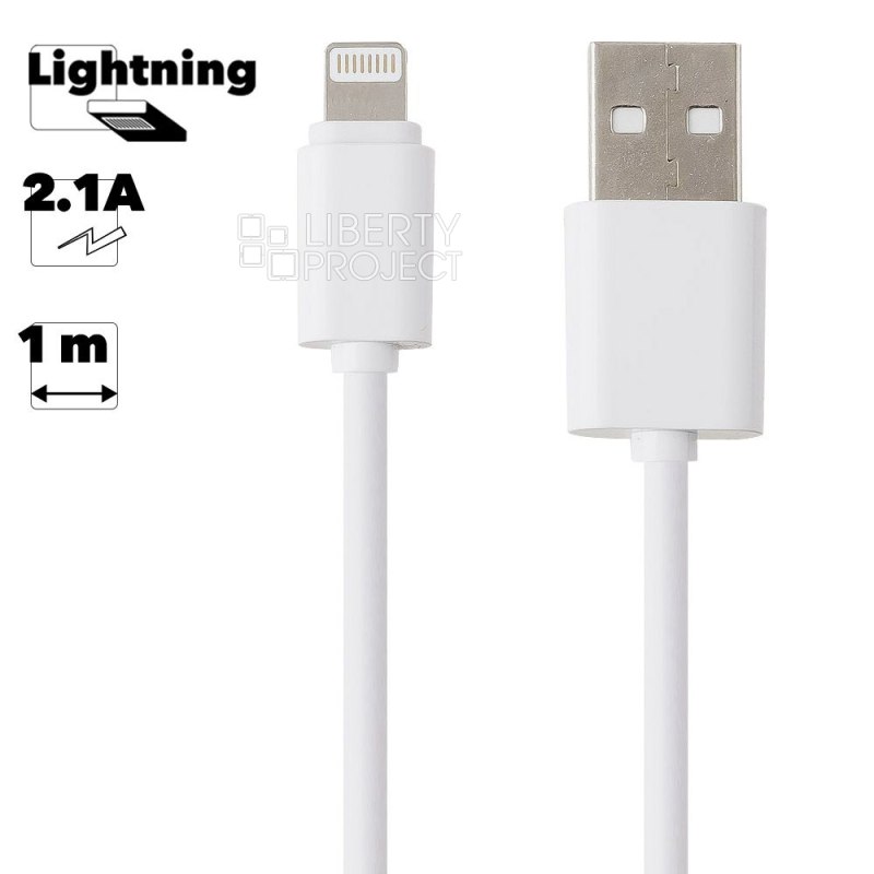 Кабель USB - iPhone 5/6 Ldnio SY-03 1м белый 56684 IS007454, 392245