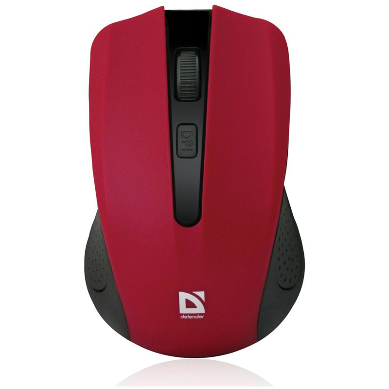 Мышь беспроводная Defender Accura MM-935, красный, 4btn+Roll, 260552