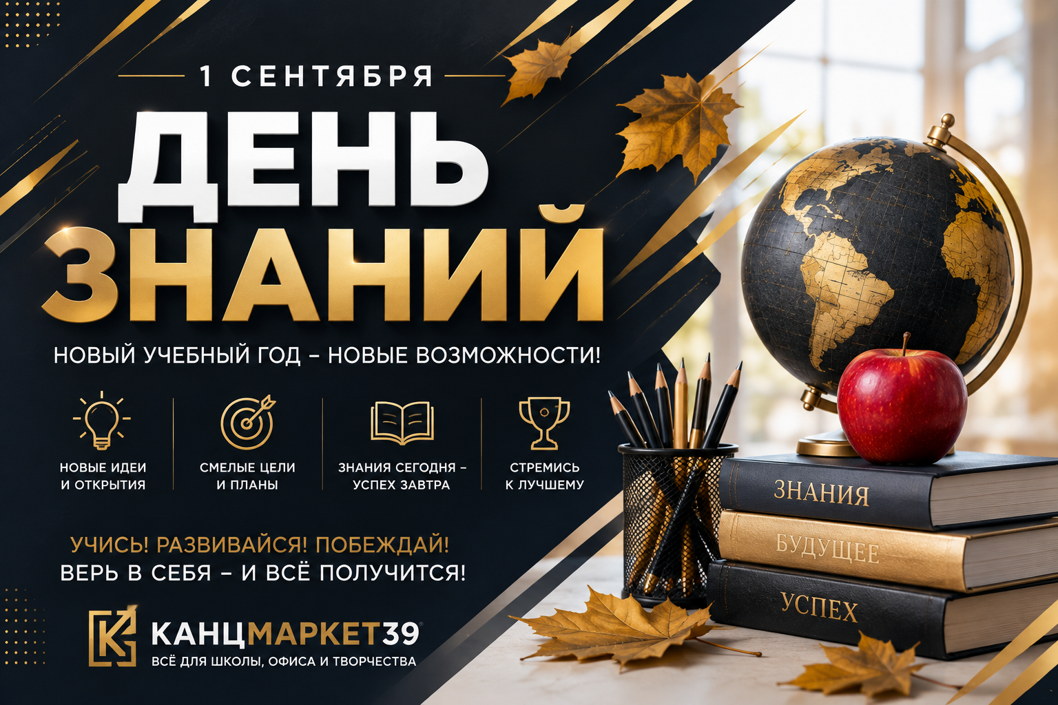 1 сентября — День знаний! Время новых целей, открытий и больших побед 1 сентября — День знаний! Время новых целей, открытий и больших побед