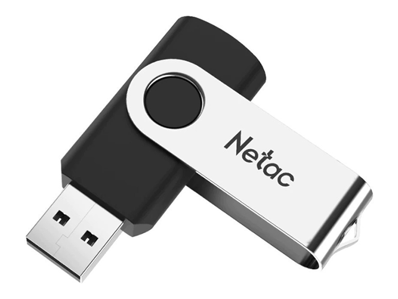 Память 64Gb Flash Drive Netac USB2.0 U505 BLACK [NT03U505N-064G-20BK], 230153